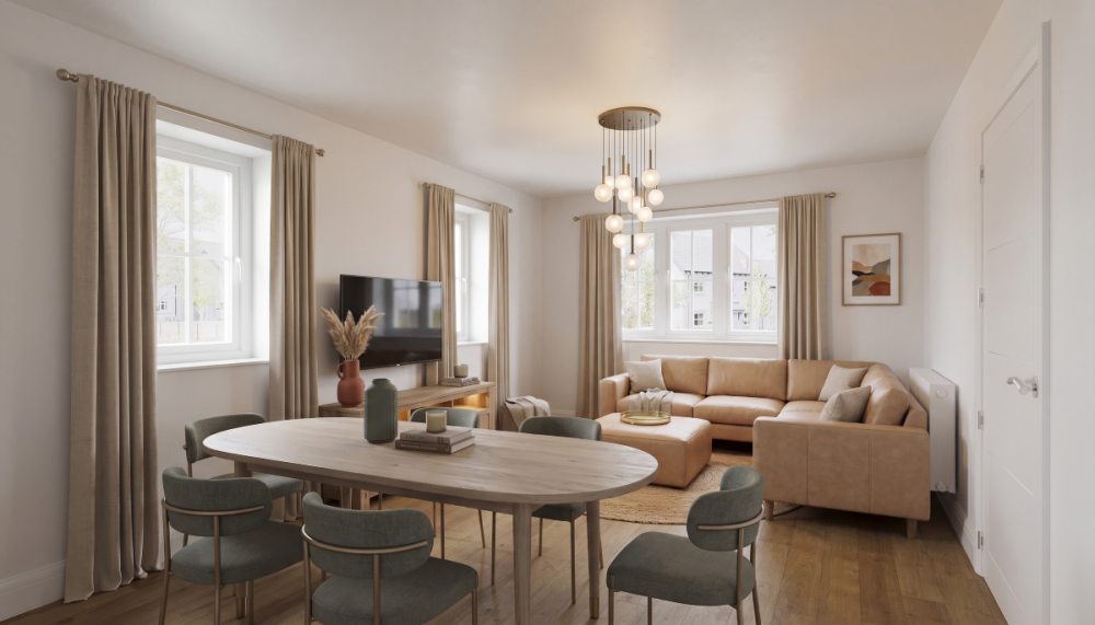 Newbury KB Family Room furnished