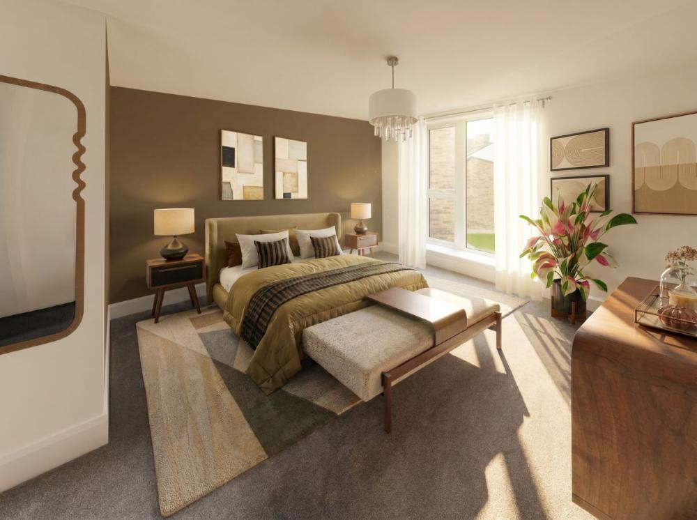 Newton bedroom 1 staged