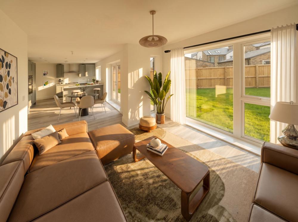 Newton family dining staged